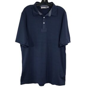KJUS Navy Blue Soren Solid Polo UPF 50+ Size 54/XL XLARGE